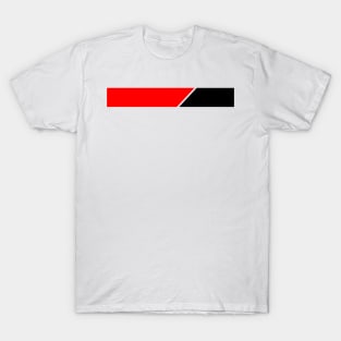 Watford Retro 1984 White Red Black Bar Design T-Shirt